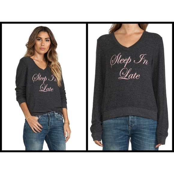 💕WILDFOX💕 Sleep In Late Baggy Beach Jumper - Picture 6 of 8